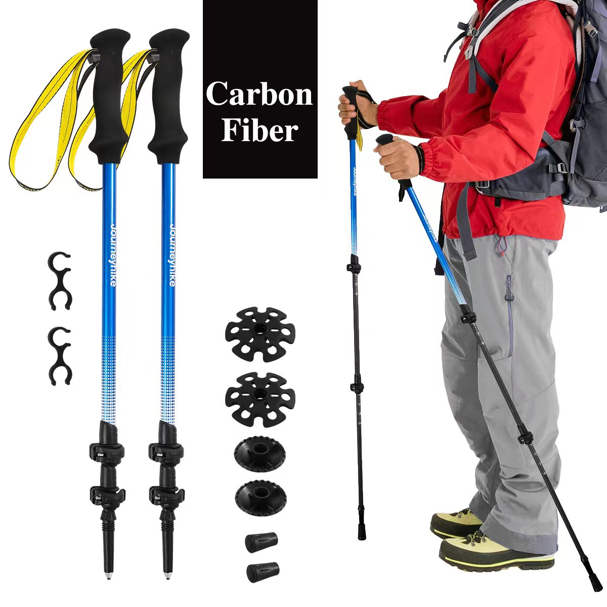 Trekking Pole Carbon - Bastão de Trekking em Fibra de