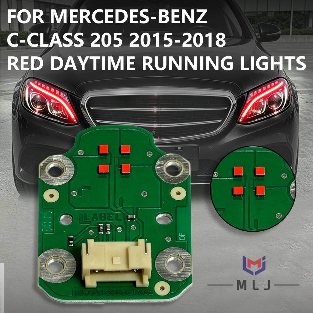Running Headlamp - Placa de LED DRL vermelha de