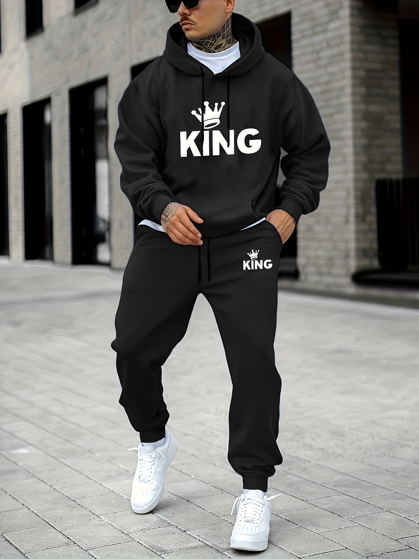 Joggers Pants - Conjunto de Agasalho Masculino com Estampa