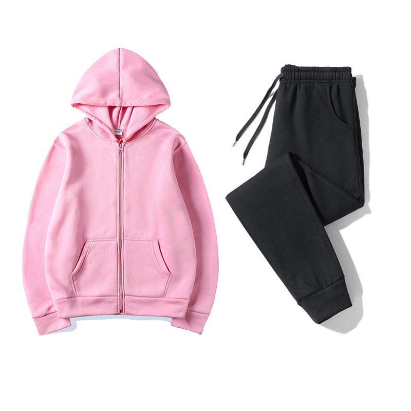 Joggers Pants - Conjunto de moletom masculino com zíper