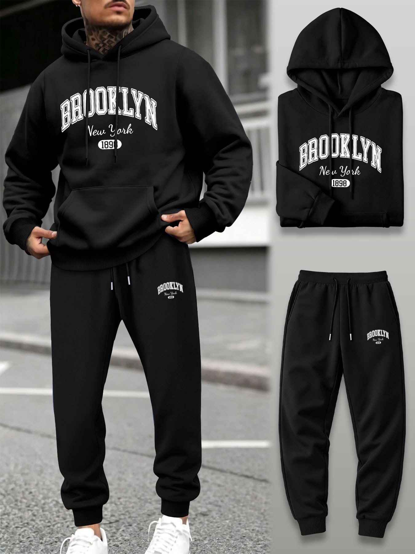 Joggers Pants - Conjunto de Moletom Masculino de 2