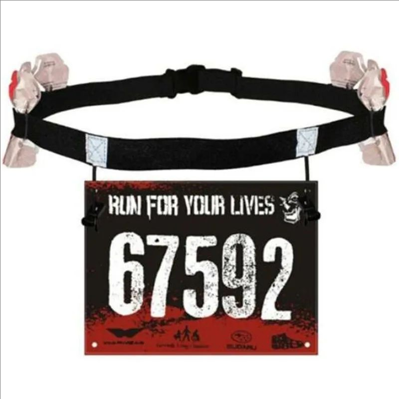 Race Bib - Cinto Porta-Número para Corrida, Triatlo, Maratona,