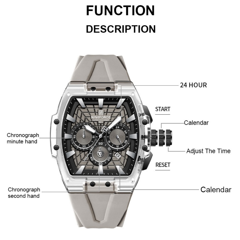 Running Watch - Relógio Multifuncional à Prova d'Água 5ATM