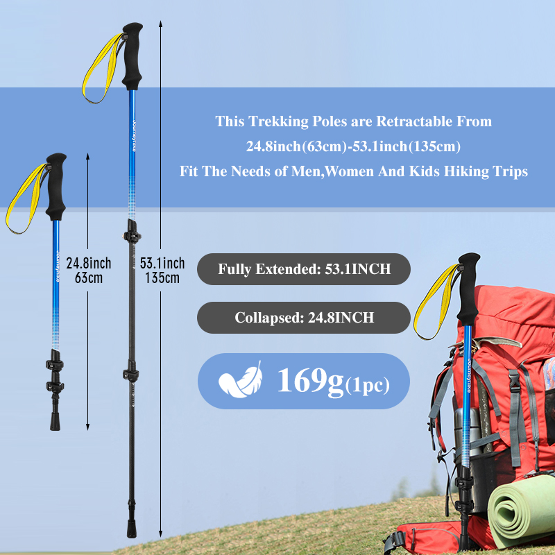 Bastão de Trekking em Fibra de - Trekking Pole Carbon avaliação e preço