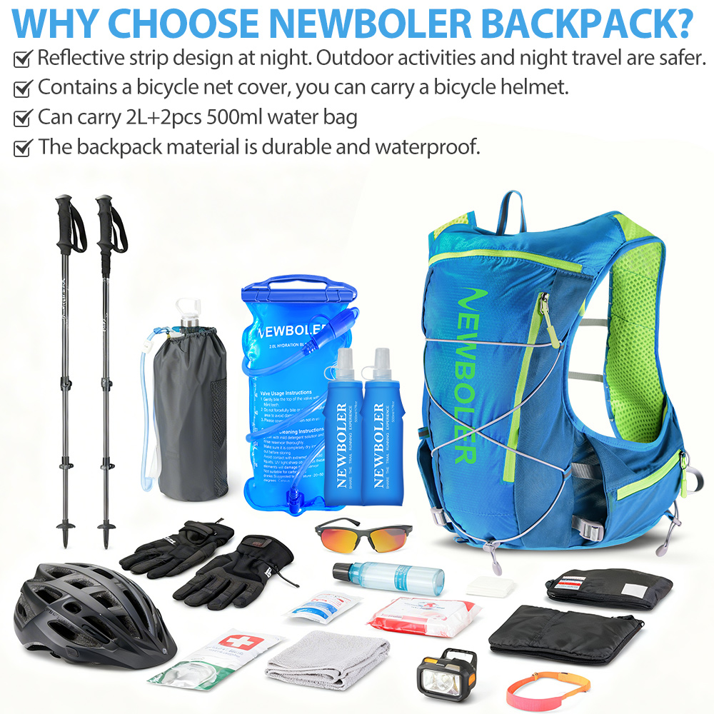 Mochila de Hidratação NEWBOLER - Hydration Vest avaliação e preço