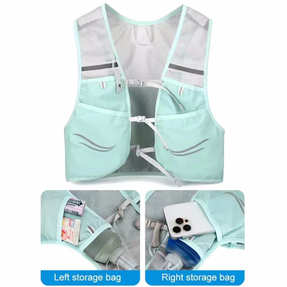 Colete de corrida reflexivo hi - Hydration Vest avaliação e preço