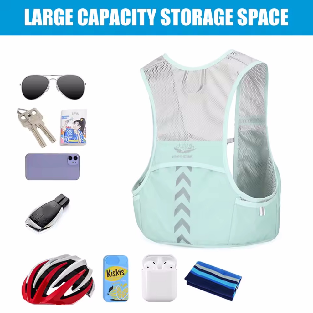 Colete de corrida reflexivo hi - Hydration Vest avaliação e preço