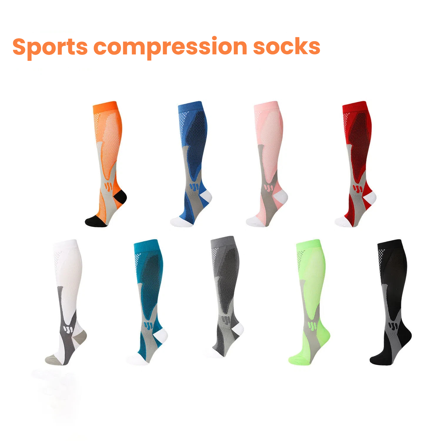 Meias de compressão de nylon t - Sports Socks avaliação e preço