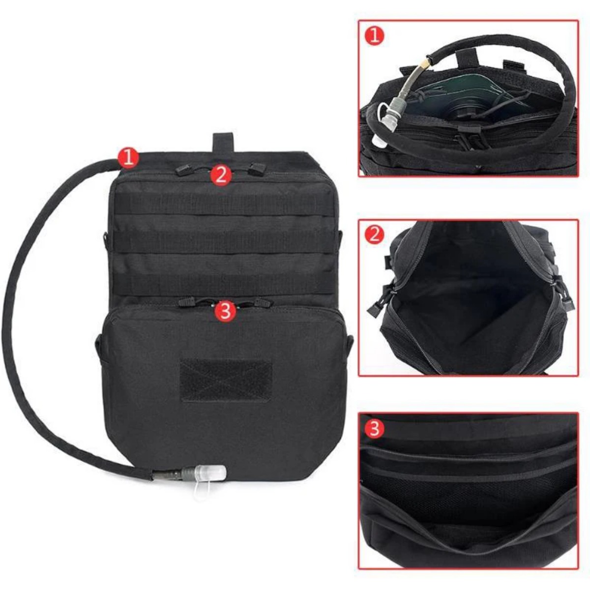 Outdoor Molle Nylon Bag, Campi - Hydration Vest avaliação e preço