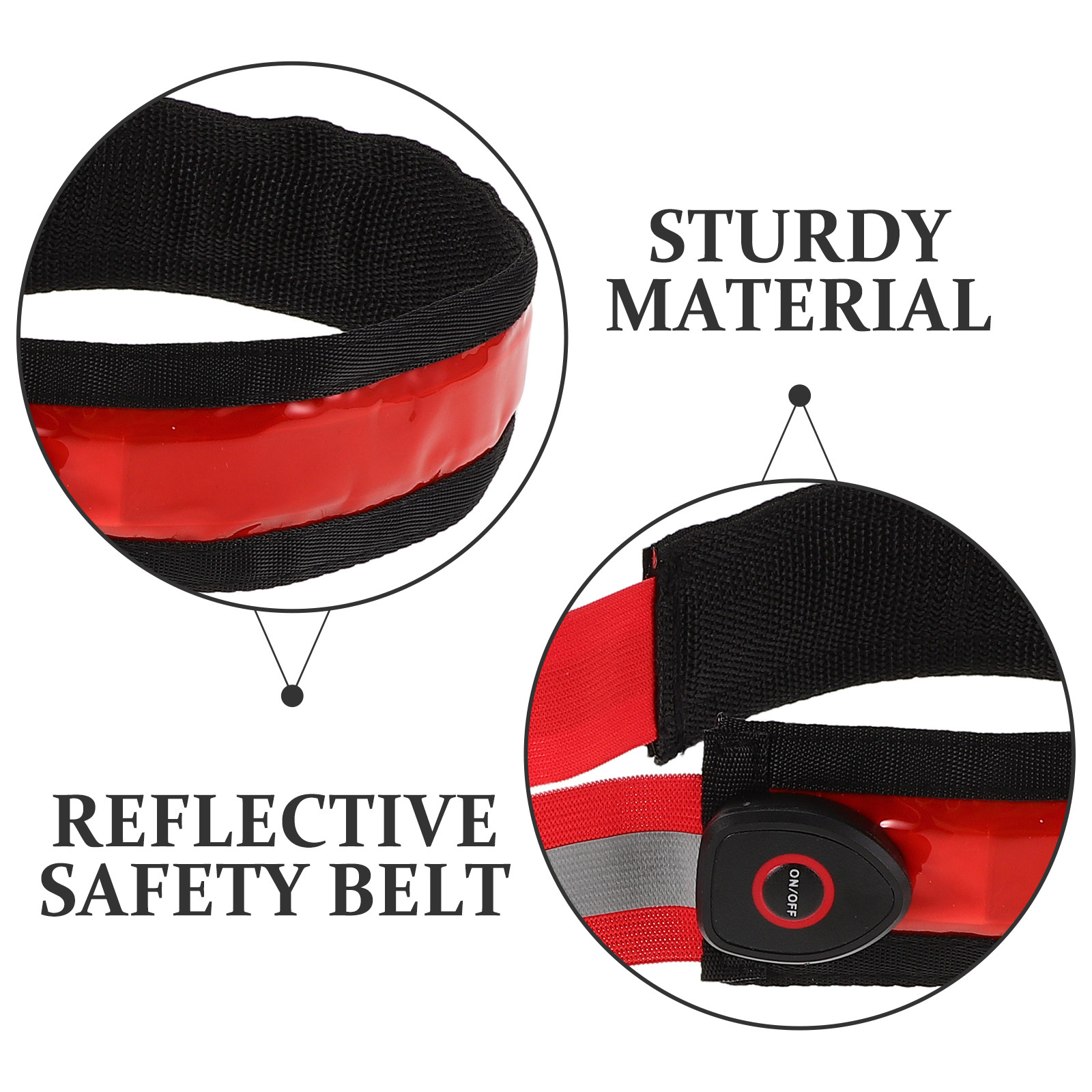2 unidades de cinto refletor L - Running Visibility Gear avaliação e preço