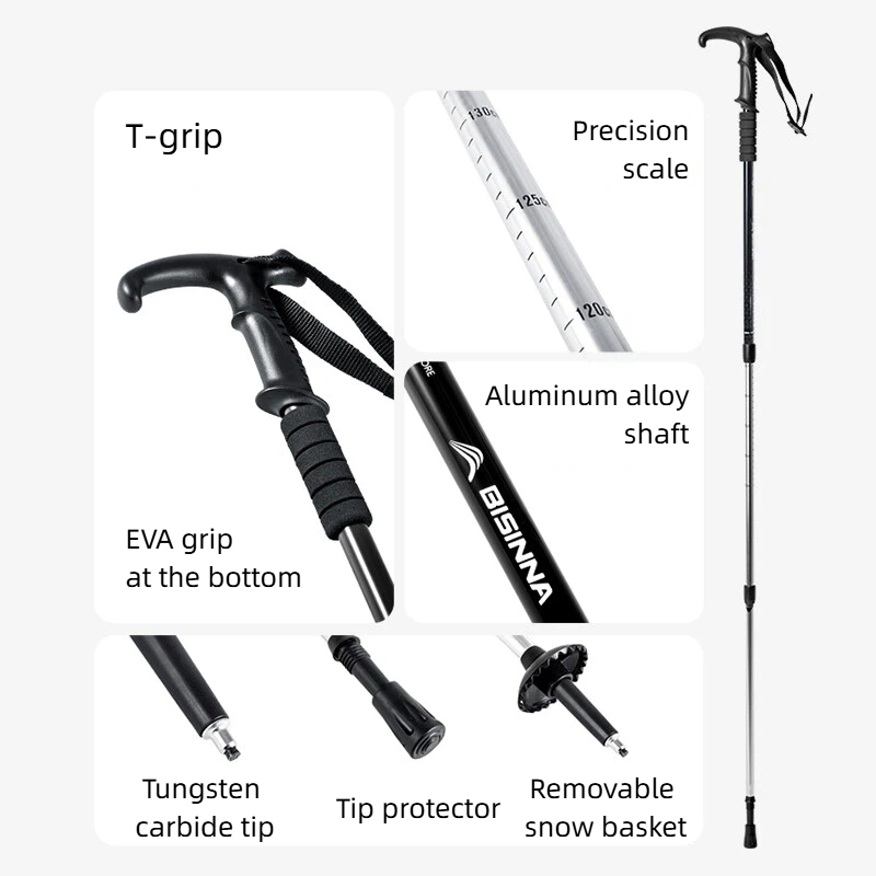 BISINNA 2PCS Bastões de Caminh - Trekking Pole Carbon avaliação e preço