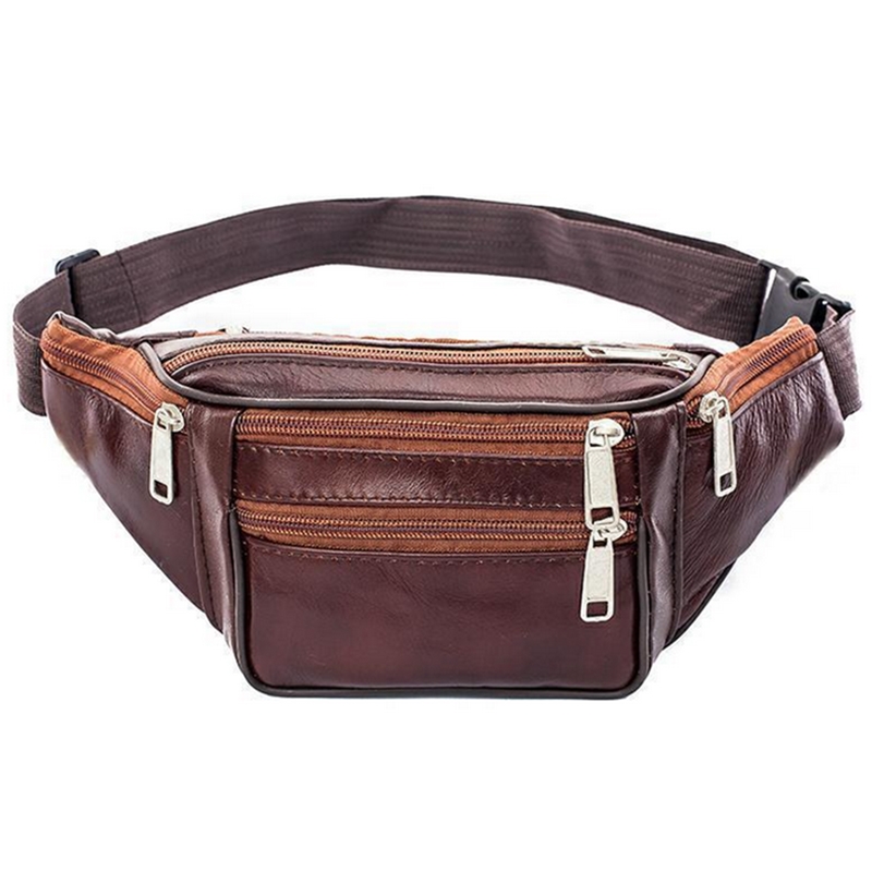 Homens de couro cintura saco p - Running Belt avaliação e preço
